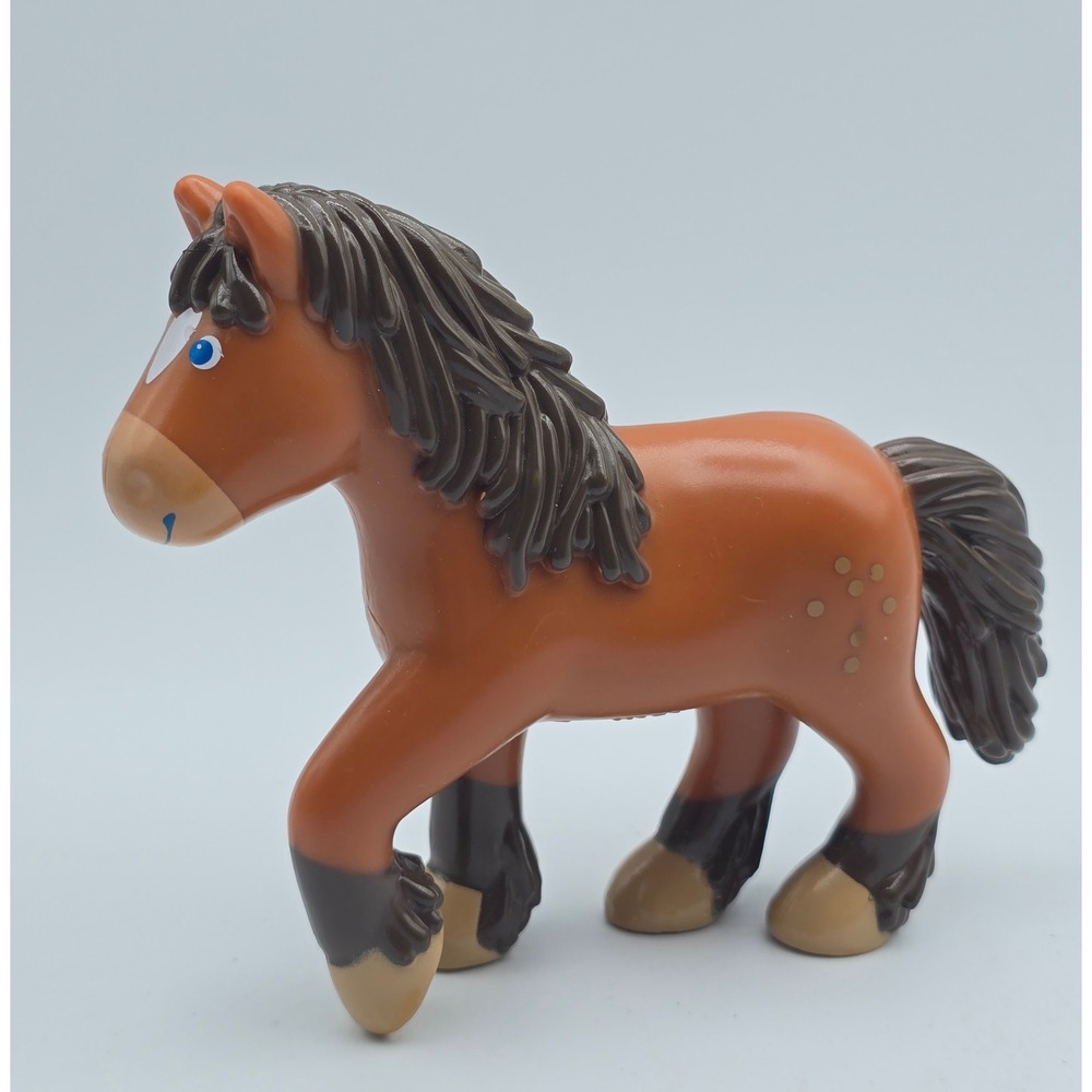 HABA Little Friends Brown Horse Pony Plastic Toy Animal Figure Germany 4 Inch